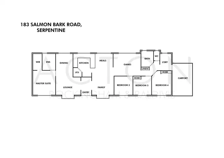 Floorplan of Homely house listing, 183 Salmon Bark Road, Serpentine WA 6125