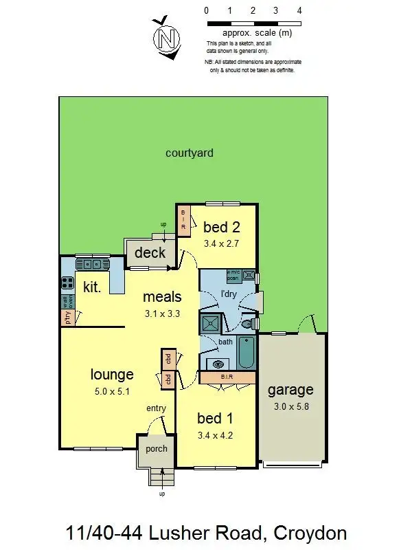 Floorplan of Homely unit listing, 11/40-44 Lusher Road, Croydon VIC 3136