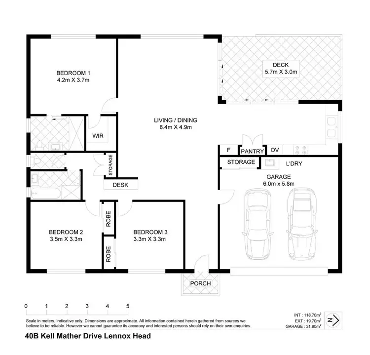 Floorplan of Homely house listing, 40B Kell Mather Drive, Lennox Head NSW 2478
