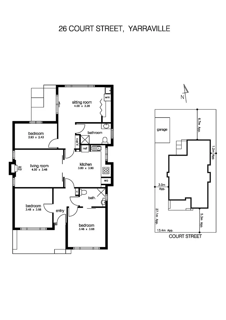 Floorplan of Homely house listing, 26 Court Street, Yarraville VIC 3013