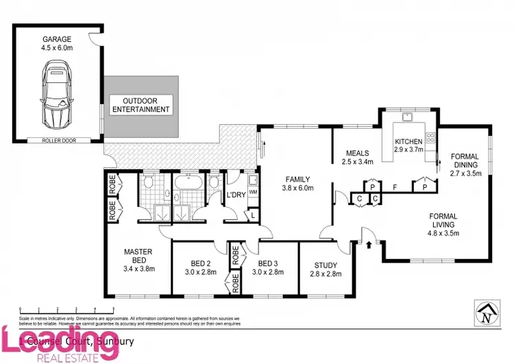 Floorplan of Homely house listing, 1 Counsel Court, Sunbury VIC 3429