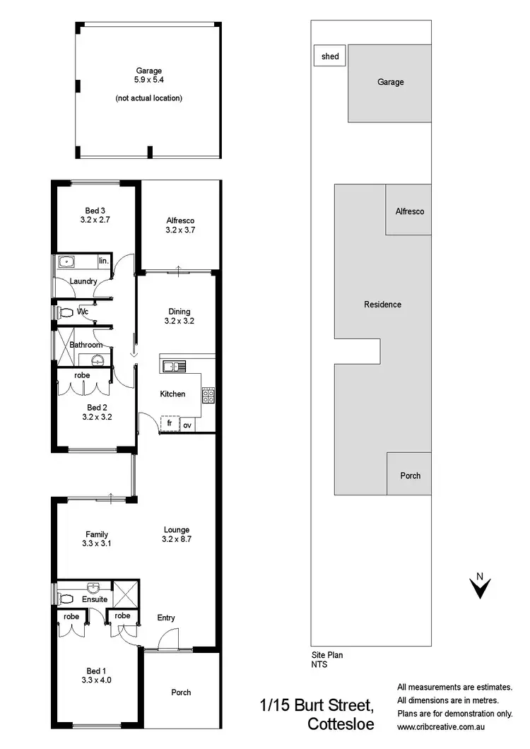 Floorplan of Homely house listing, 1/15 Burt Street, Cottesloe WA 6011