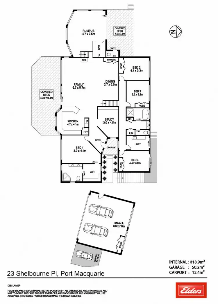 Floorplan of Homely house listing, 23 Shelbourne Place, Port Macquarie NSW 2444