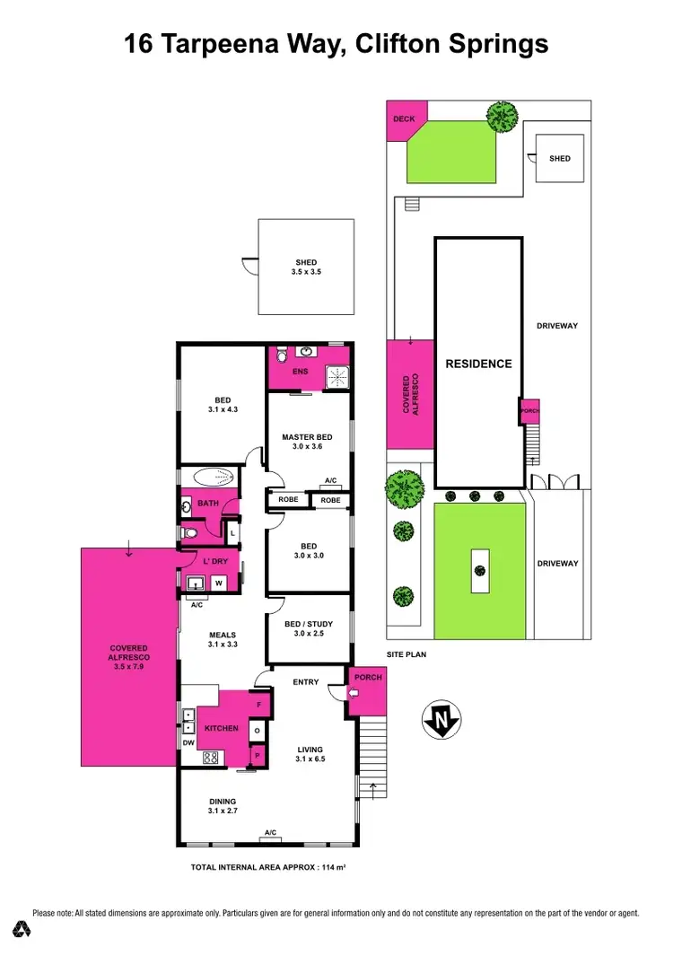 Floorplan of Homely house listing, 16 Tarpeena Way, Clifton Springs VIC 3222