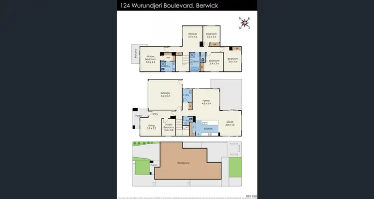Floorplan of Homely house listing, 124 Wurundjeri Boulevard, Berwick VIC 3806