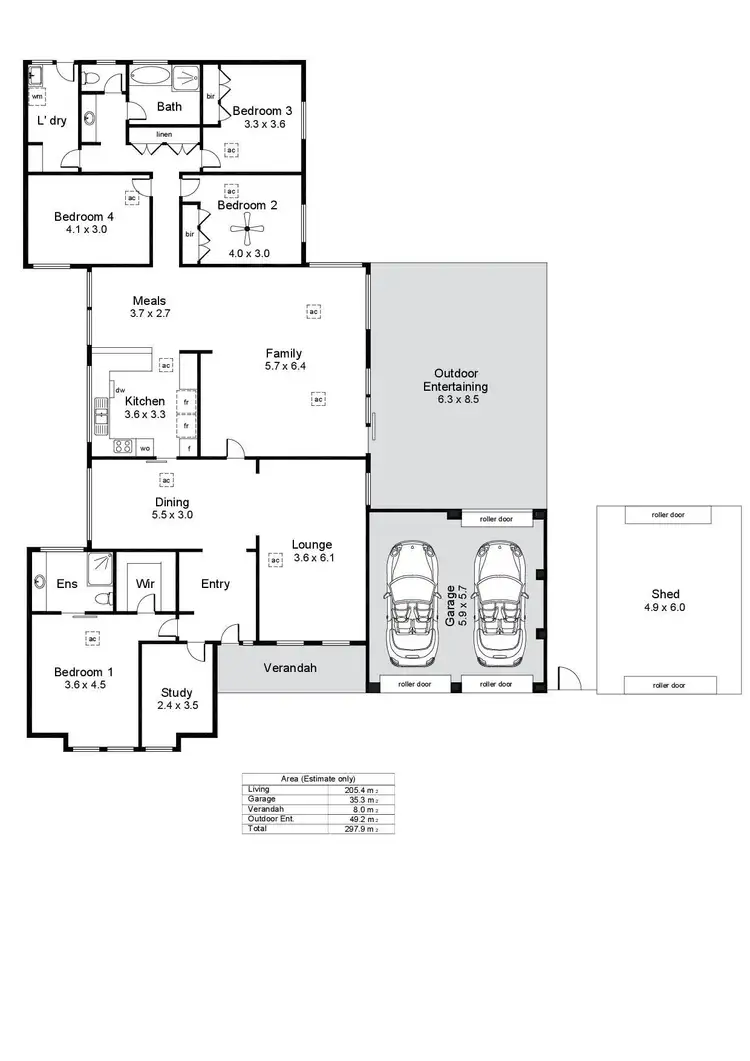 Floorplan of Homely house listing, 6 Shetland Street, Woodcroft SA 5162