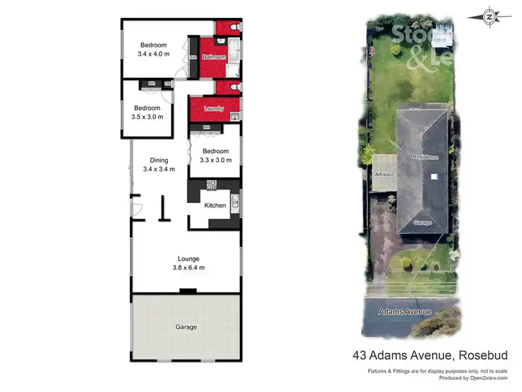 Floorplan of Homely house listing, 43 Adams Avenue, Rosebud VIC 3939