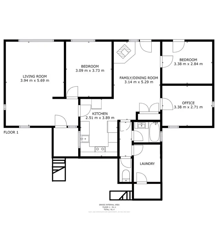 Floorplan of Homely house listing, 3 Bowden Drive, Bridgewater TAS 7030