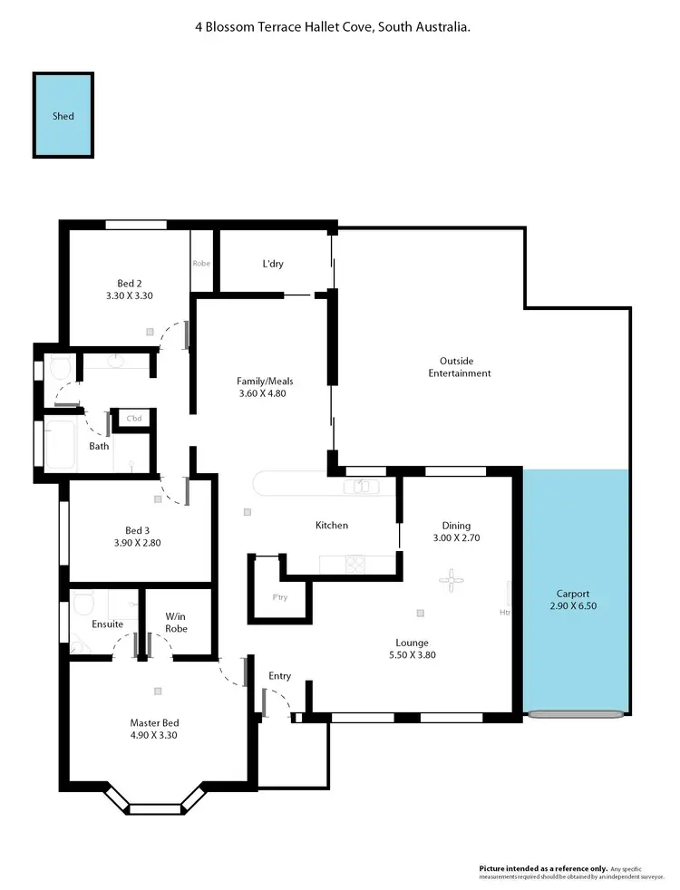Floorplan of Homely house listing, 4 Blossom Terrace, Hallett Cove SA 5158