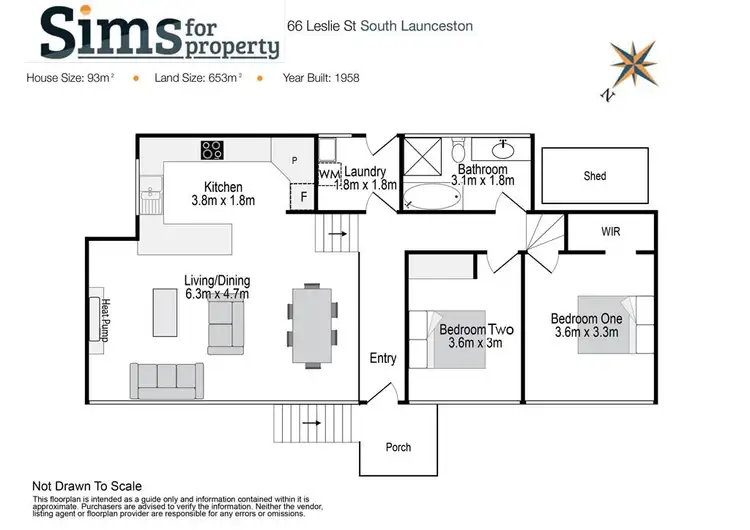 Floorplan of Homely house listing, 66 Leslie Street, South Launceston TAS 7249