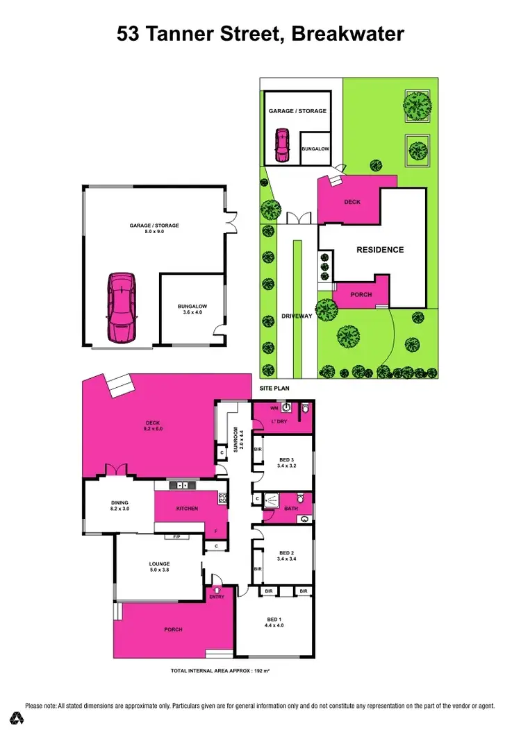 Floorplan of Homely house listing, 53 Tanner Street, Breakwater VIC 3219