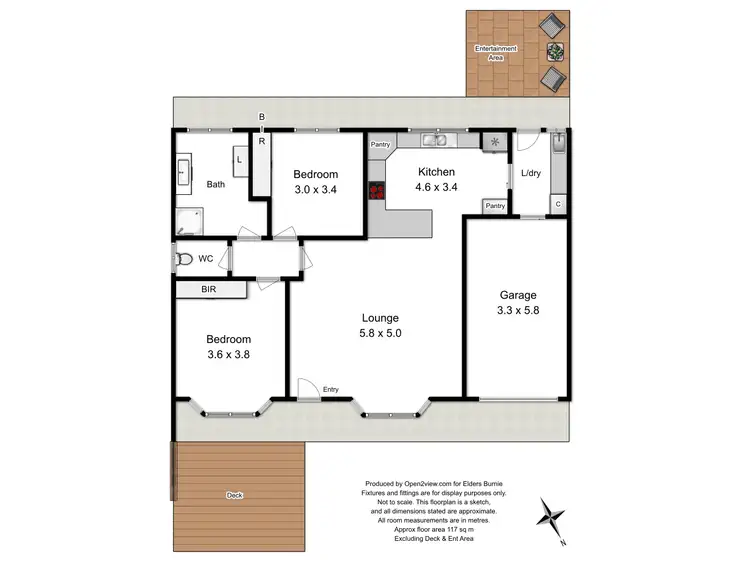 Floorplan of Homely unit listing, 2/3 Wirilda Drive, Romaine TAS 7320
