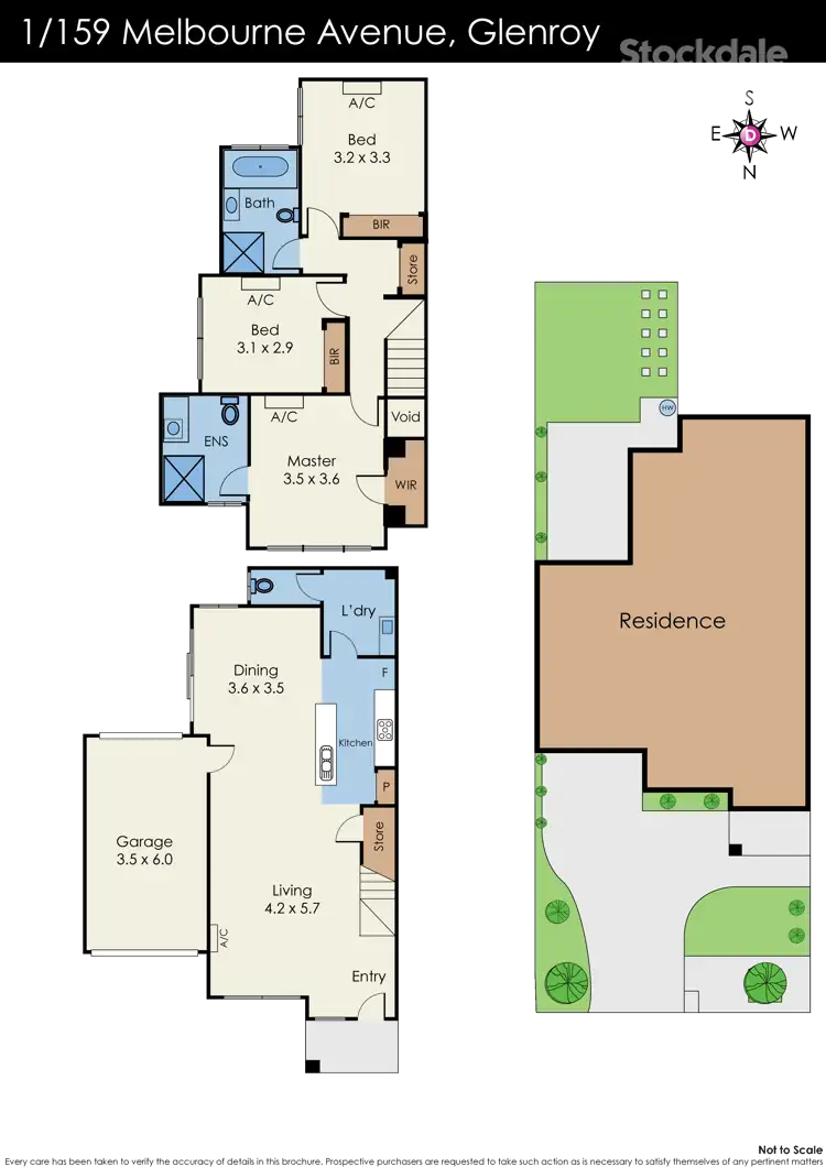 Floorplan of Homely townhouse listing, 1/159 Melbourne Avenue, Glenroy VIC 3046