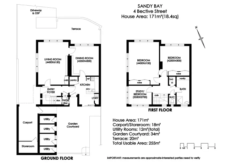 Floorplan of Homely house listing, 4 Bective Street, Sandy Bay TAS 7005