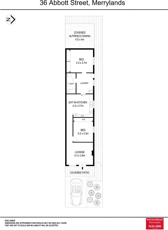 Floorplan of Homely house listing, 36 Abbott Street, Merrylands NSW 2160