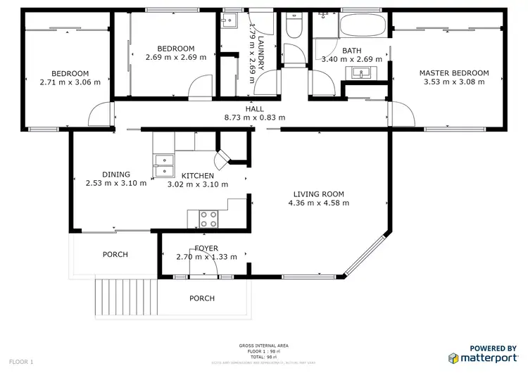 Floorplan of Homely house listing, 34 Boondar Street, Chigwell TAS 7011