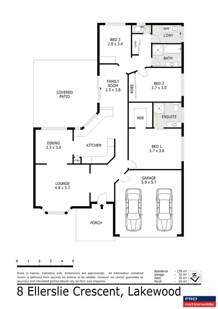 Floorplan of Homely house listing, 8 Ellerslie Crescent, Lakewood NSW 2443