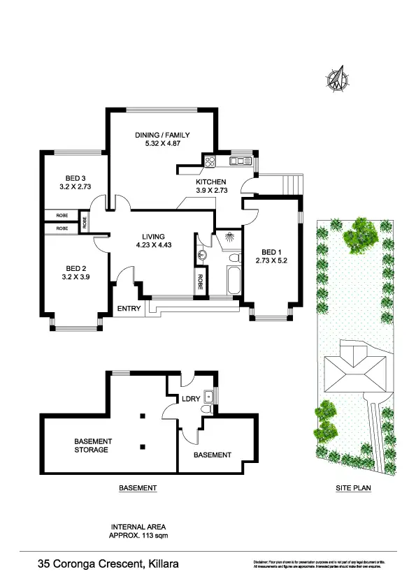 Floorplan of Homely house listing, 35 Coronga Crescent, Killara NSW 2071