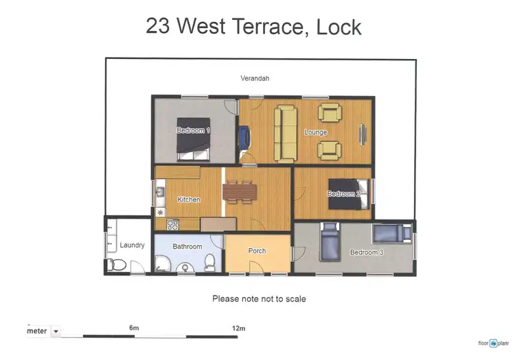 Floorplan of Homely house listing, 23 West Terrace, Lock SA 5633
