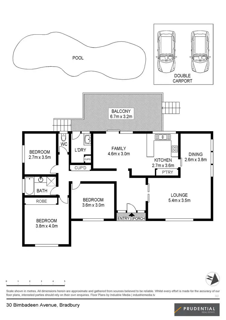 Floorplan of Homely house listing, 30 Bimbadeen Avenue, Bradbury NSW 2560