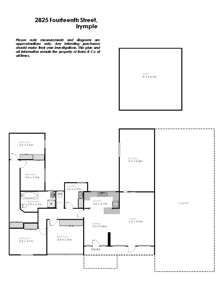Floorplan of Homely house listing, 2825 Fourteenth Street, Irymple VIC 3498