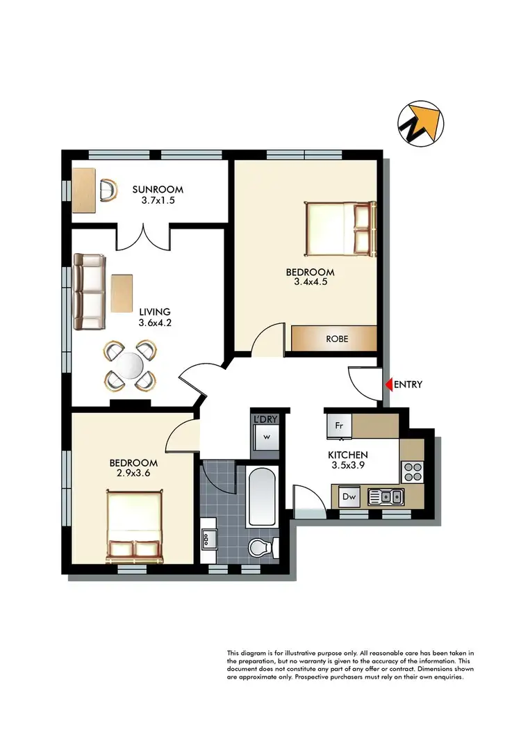 Floorplan of Homely apartment listing, 9/40-42 Ramsgate Avenue, Bondi Beach NSW 2026