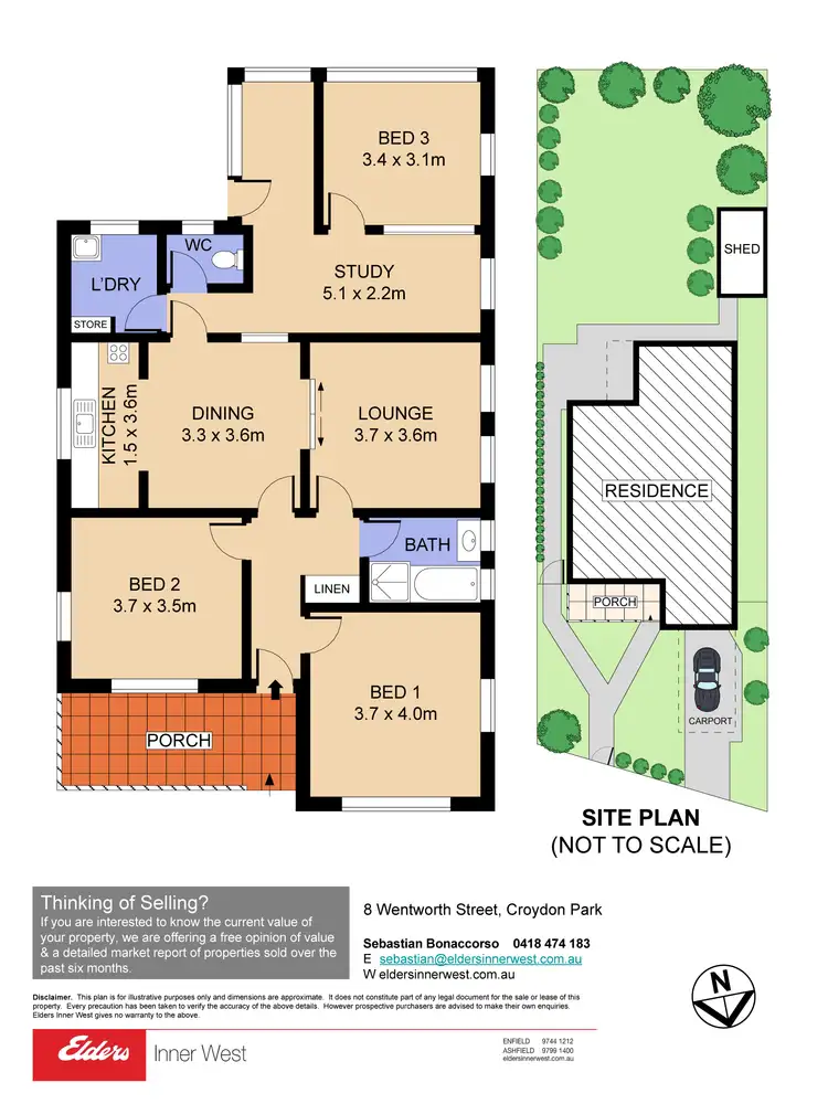Floorplan of Homely house listing, 8 Wentworth Street, Croydon Park NSW 2133