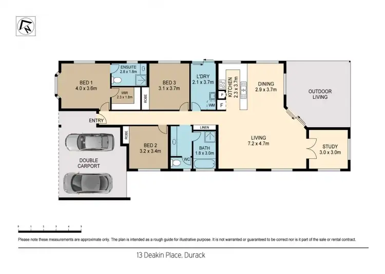 Floorplan of Homely house listing, 13 Deakin Place, Durack NT 830