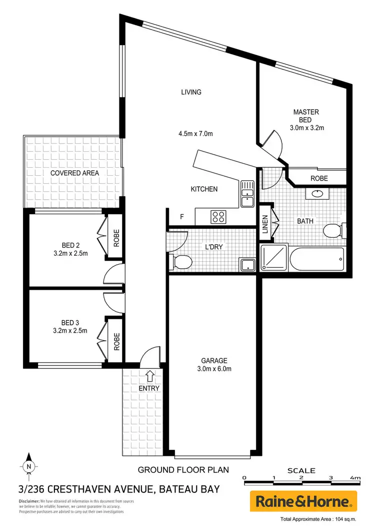 Floorplan of Homely house listing, 3/236 Cresthaven Avenue, Bateau Bay NSW 2261
