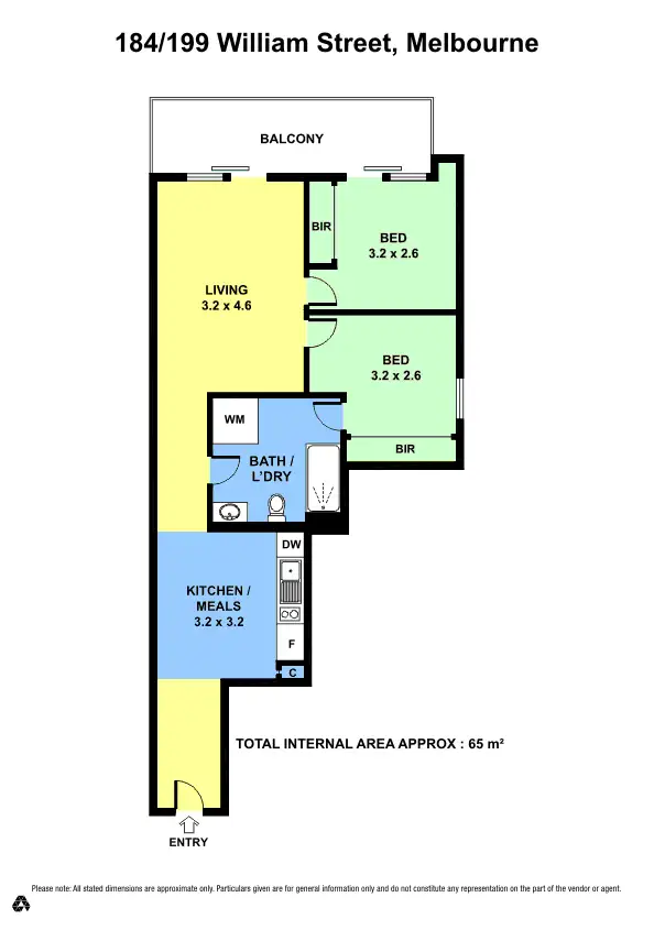 Floorplan of Homely apartment listing, 814 / 199 William Street, Melbourne VIC 3000