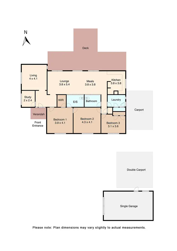 Floorplan of Homely house listing, 4 Carter Street, Broomfield VIC 3364