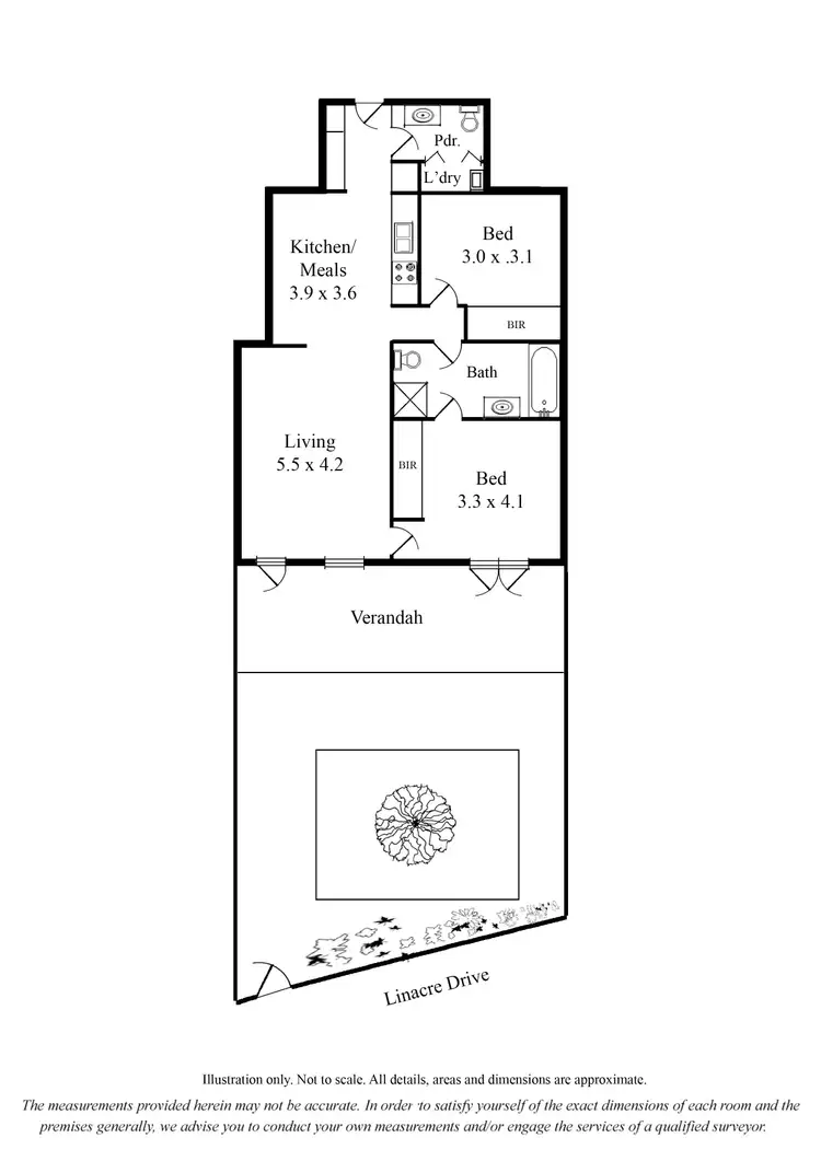 Floorplan of Homely unit listing, 4/34 Linacre Drive, Bundoora VIC 3083