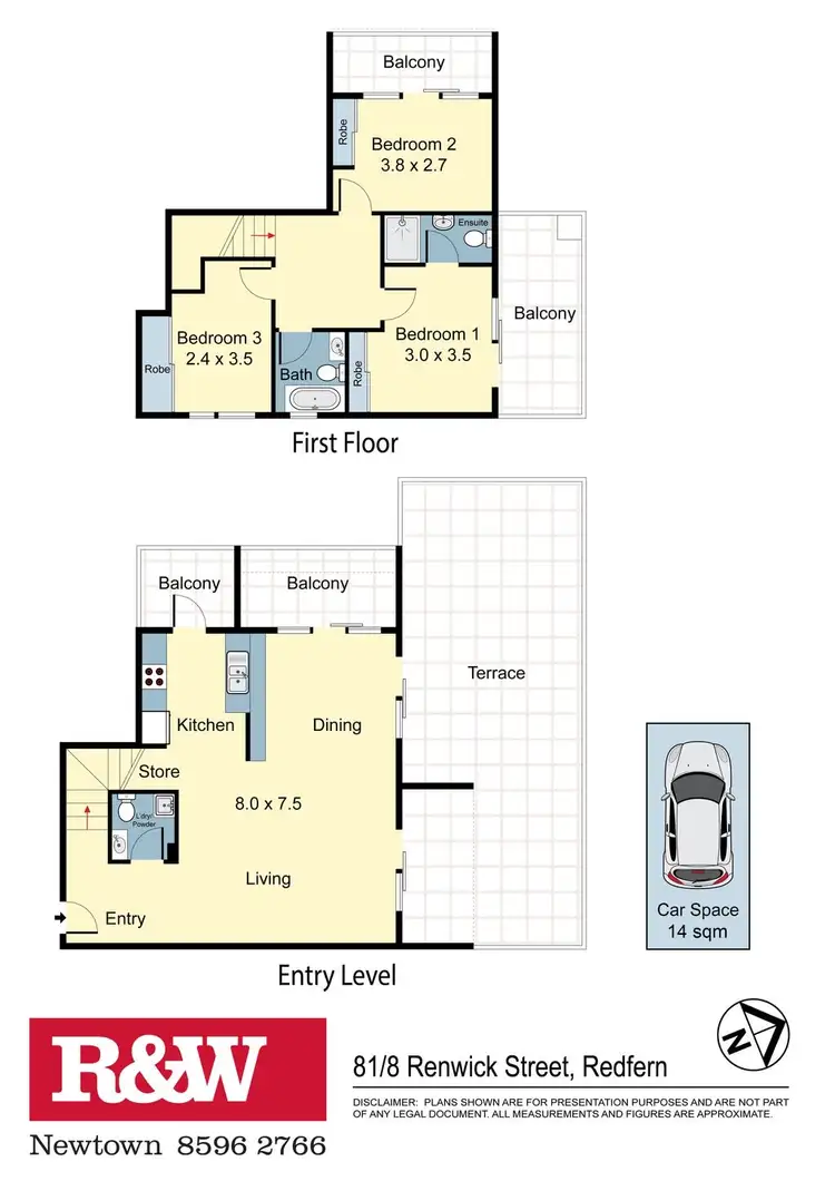 Floorplan of Homely apartment listing, 81/8 Renwick Street, Redfern NSW 2016
