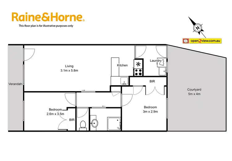 Floorplan of Homely unit listing, 2/1 Drinnan Close, Surf Beach NSW 2536