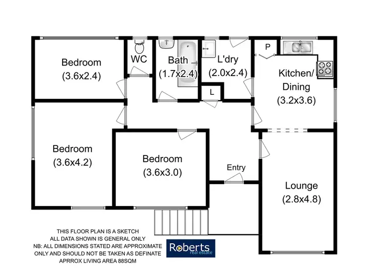 Floorplan of Homely house listing, 1 Mitchell Street, Mayfield TAS 7248