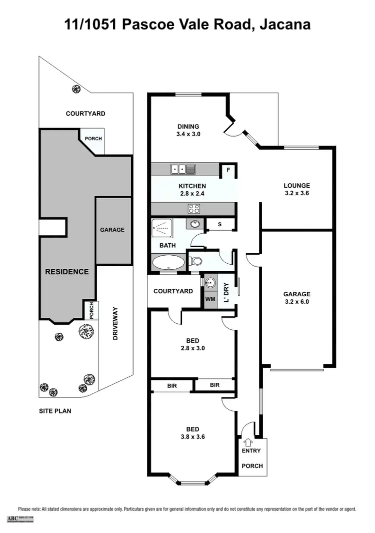 Floorplan of Homely unit listing, 11/1051 Pascoe Vale Road, Jacana VIC 3047