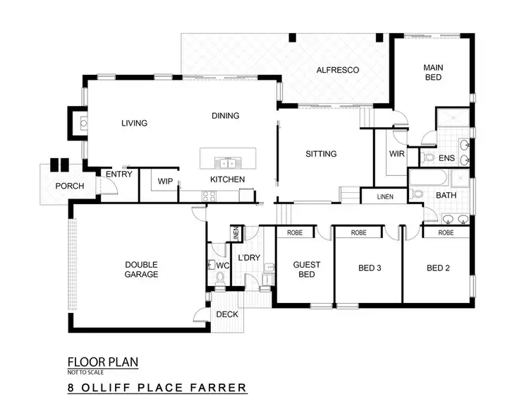 Floorplan of Homely house listing, 8 Olliff Place, Farrer ACT 2607