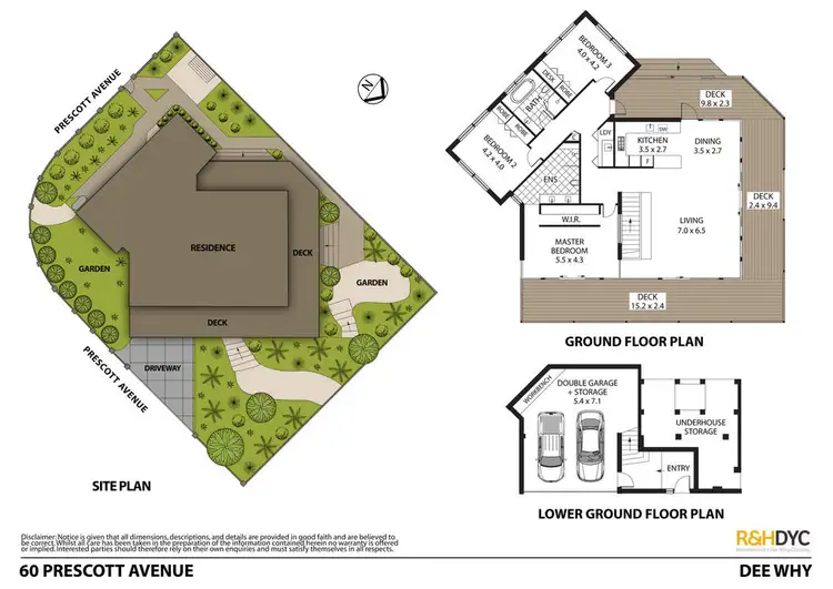 Floorplan of Homely house listing, 60 Prescott Avenue, Dee Why NSW 2099
