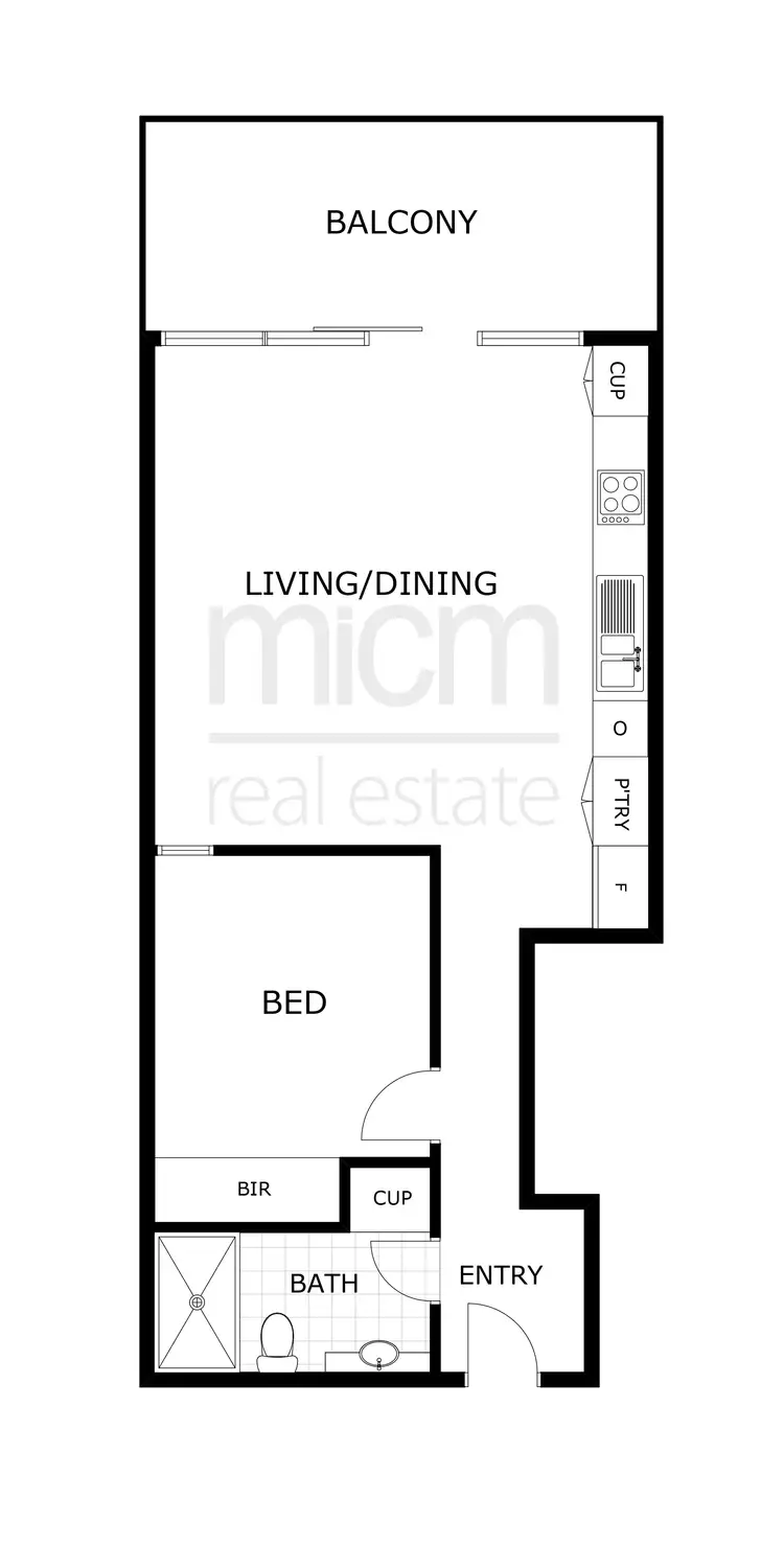 Floorplan of Homely apartment listing, 905/12 Yarra Street, South Yarra VIC 3141