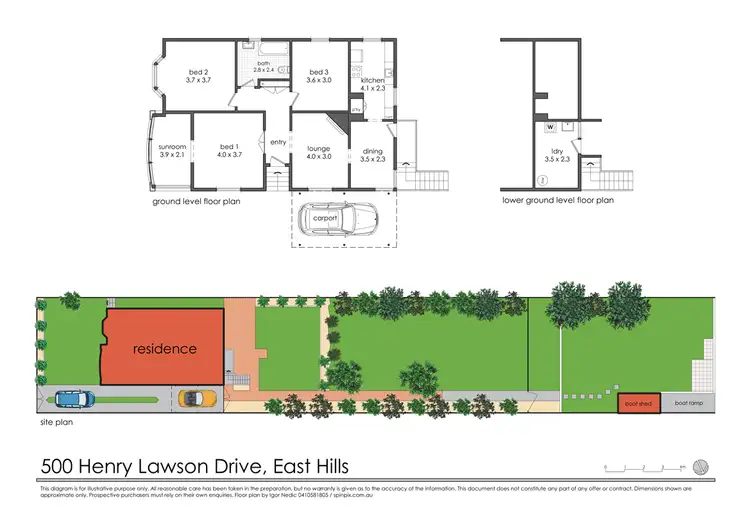 Floorplan of Homely house listing, 500 Henry Lawson Drive, East Hills NSW 2213