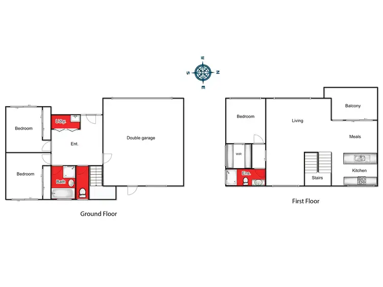 Floorplan of Homely townhouse listing, 5 Culloden Lane (off Spring Street), Geelong West VIC 3218