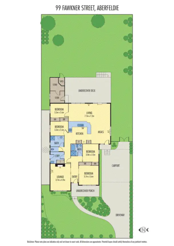 Floorplan of Homely house listing, 99 Fawkner Street, Aberfeldie VIC 3040