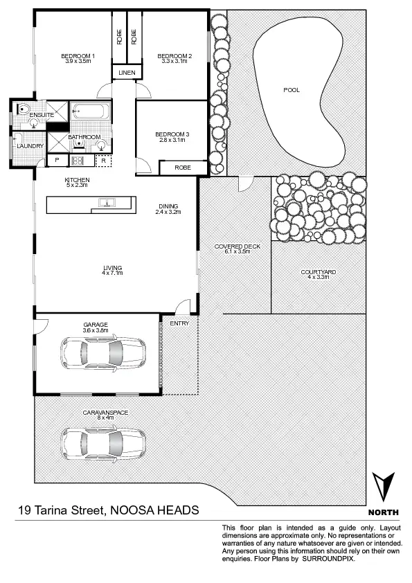Floorplan of Homely house listing, 19 Tarina Street, Noosa Heads QLD 4567