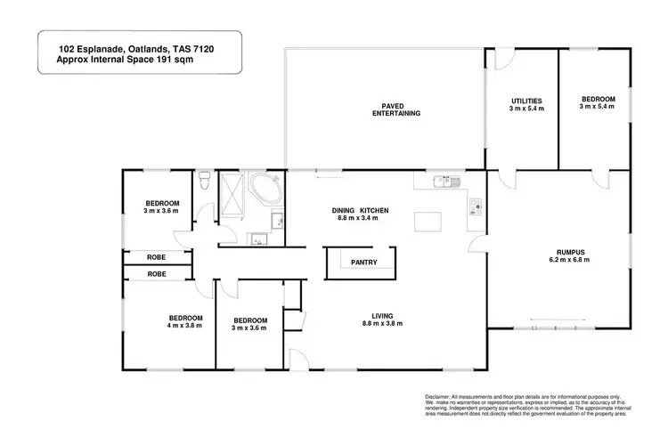 Floorplan of Homely house listing, 102 Esplanade, Oatlands TAS 7120