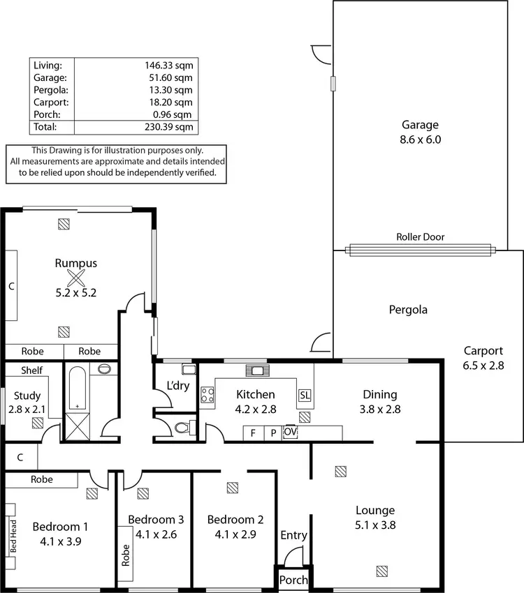 Floorplan of Homely house listing, 18 Vingara Drive, Dernancourt SA 5075