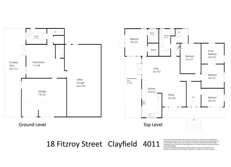Floorplan of Homely house listing, 18 Fitzroy Street, Clayfield QLD 4011