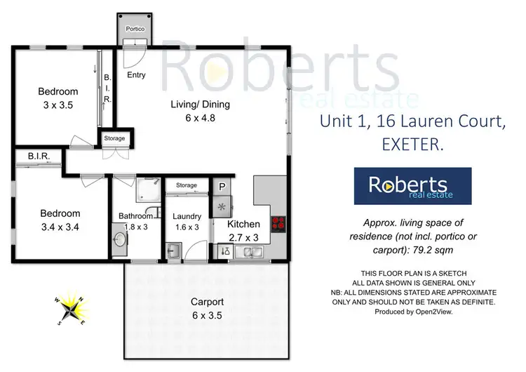 Floorplan of Homely unit listing, 1/16 Lauren Court, Exeter TAS 7275