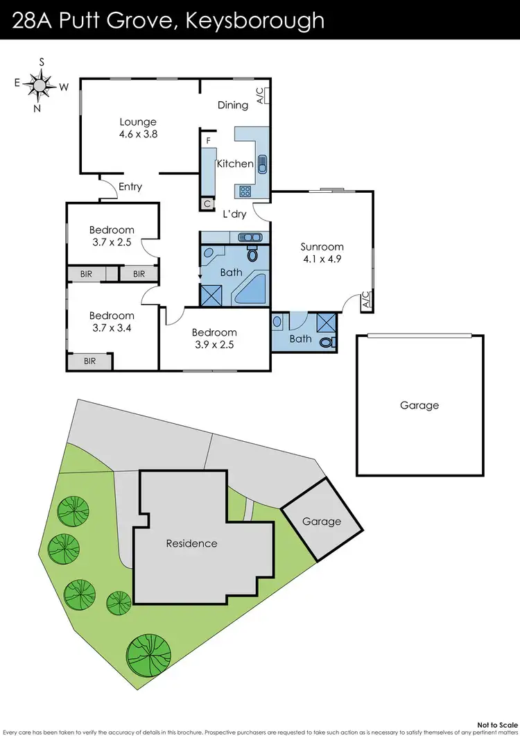 Floorplan of Homely house listing, 28A Putt Grove, Keysborough VIC 3173