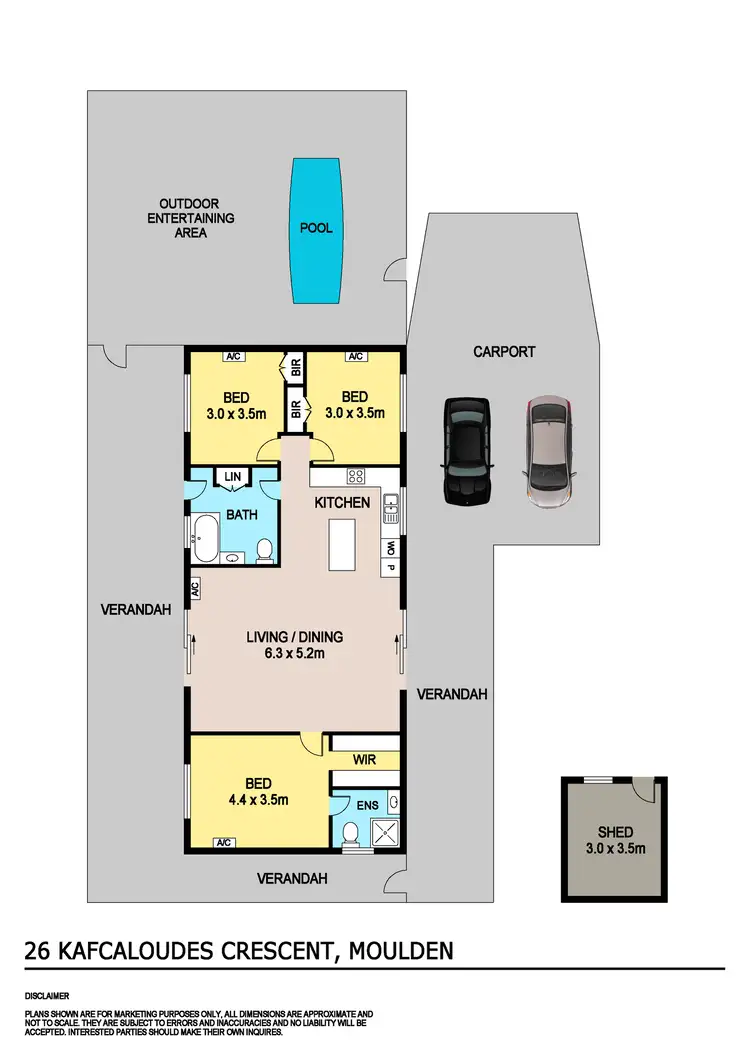 Floorplan of Homely house listing, 26 Kafcaloudes Circuit, Moulden NT 830