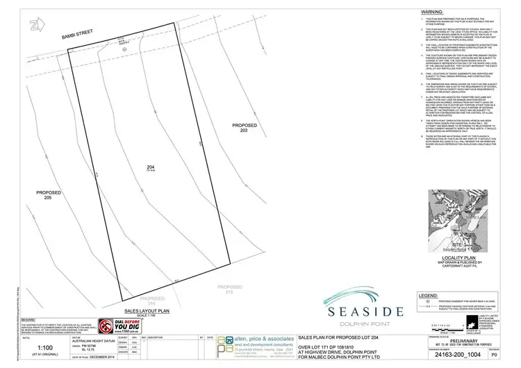 Floorplan of Homely land listing, Lot 204 Bambi Street, Seaside Estate Stage 2, Dolphin Point NSW 2539